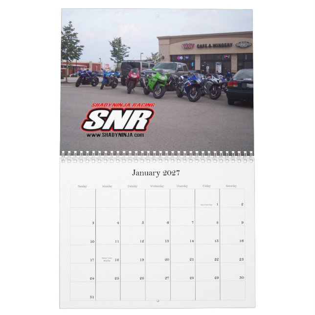 Kalender för 2009 SNR (Jan 2027)