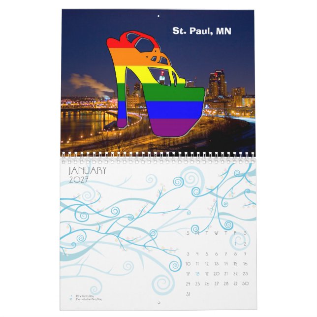 Kalender för 2011 pridehäl (Jan 2027)