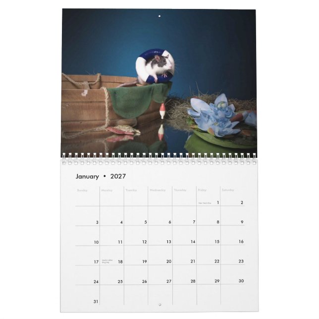 kalender för 2011 råtta (Jan 2027)