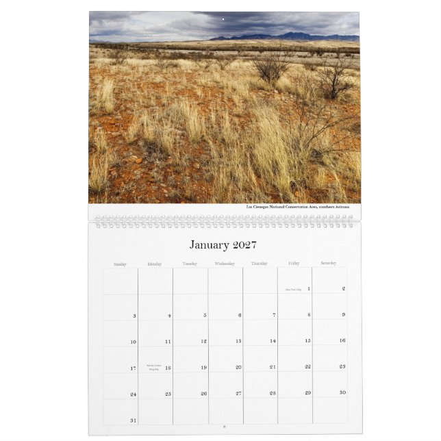 Kalender för 2011. Westerna landskap (mestadels) (Jan 2027)
