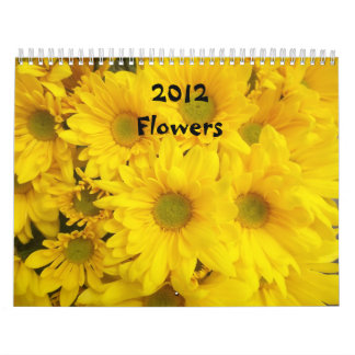 Kalender för 2012 blommor