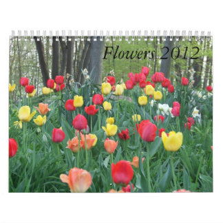 Kalender för 2012 blommor