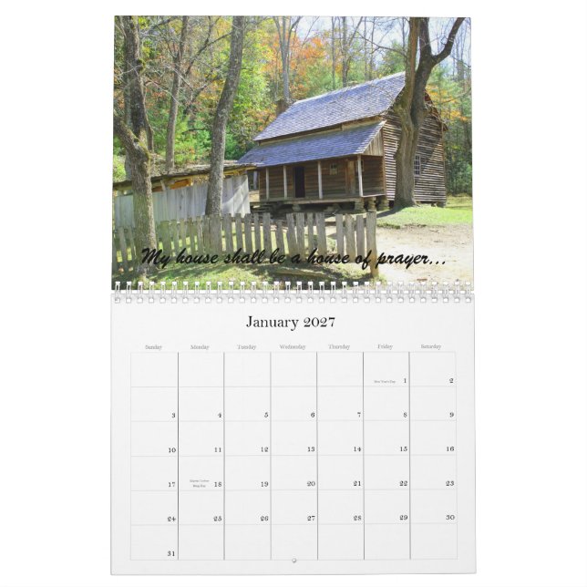 Kalender för 2012 böner (Jan 2027)