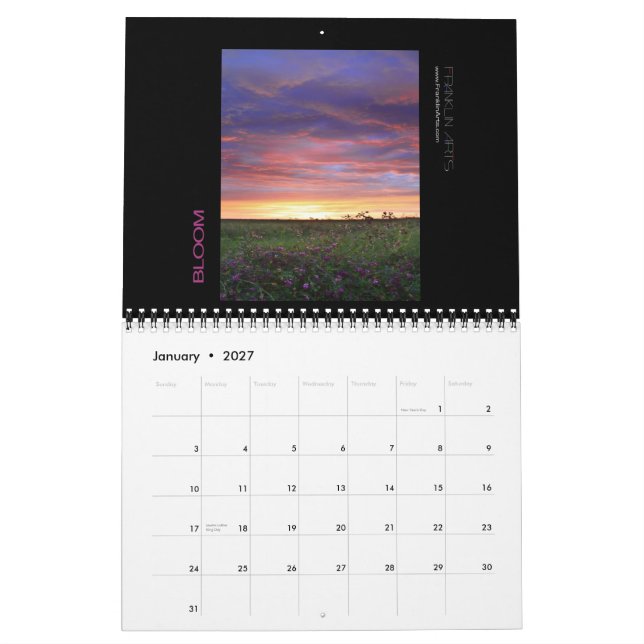 Kalender för 2012 HDR (Jan 2027)