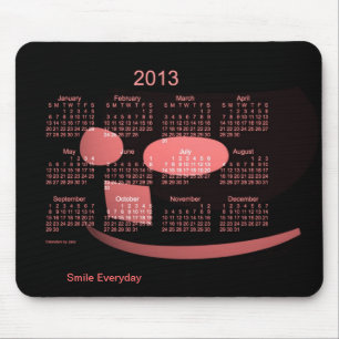 Kalender för 2013 leende musmatta