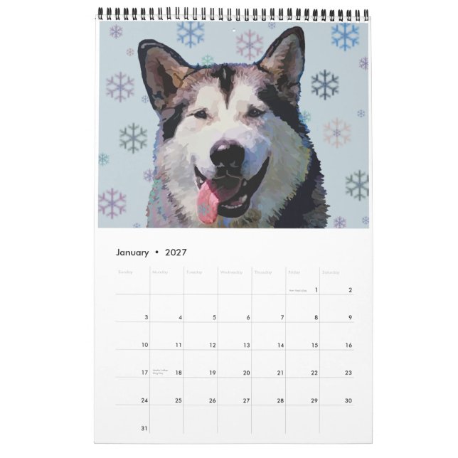 Kalender för 2013 stor hundar (Jan 2027)