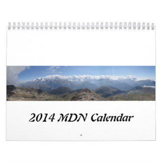 Kalender för 2014 alperna