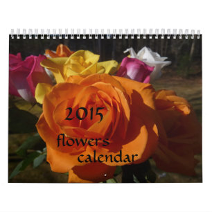 Kalender för 2015 blommor