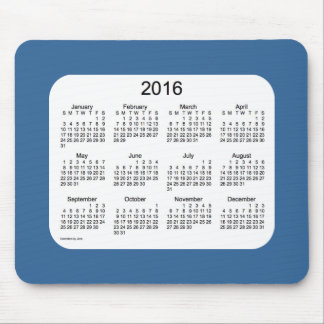 Kalender för 2016 blått av Janz Mousepad Musmatta