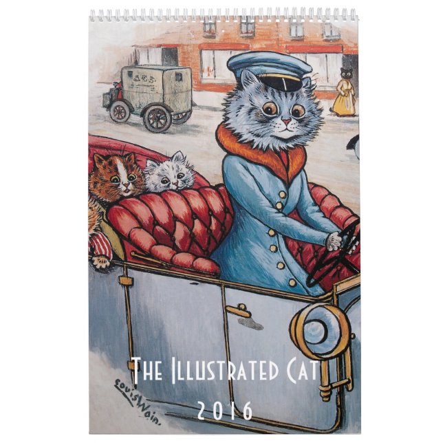 Kalender för 2016 illustrerad katter - Louis Wain (Omslag)