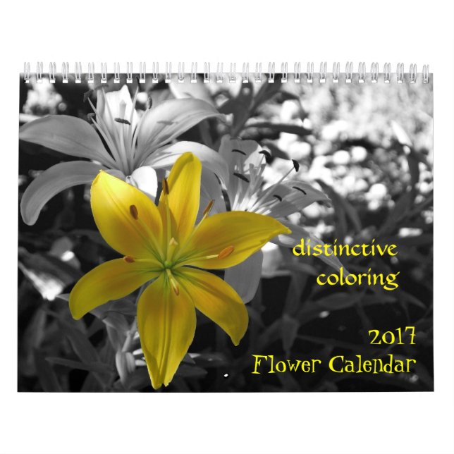 Kalender för 2017 blomma (Omslag)