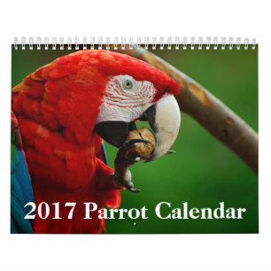 Kalender för 2017 papegoja