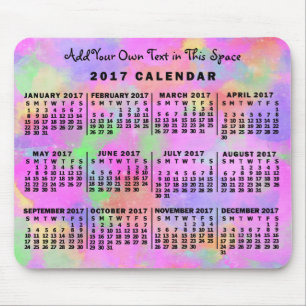 Kalender för 2017 (se beskrivning för ny version) musmatta