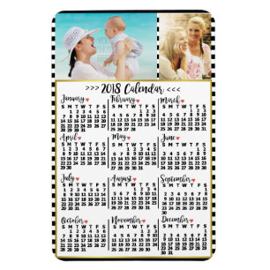 Kalender för 2018 (se beskrivning för ny version) magnet