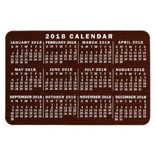 Kalender för 2018 (se beskrivning för ny version) magnet