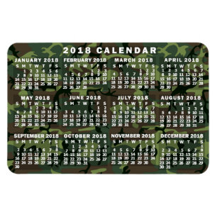 Kalender för 2018 (se beskrivning för ny version) magnet