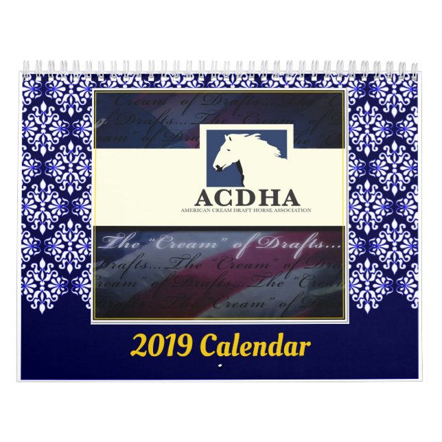 Kalender för 2019 ACDHA (Omslag)