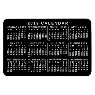 Kalender för 2019 (se beskrivning för ny version) magnet