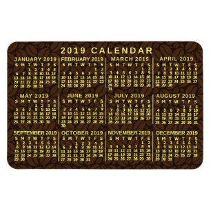 Kalender för 2019 (se beskrivning för ny version) magnet