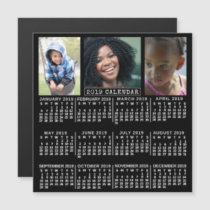 Kalender för 2019 (se beskrivning för ny version) magnetisk inbjudningskort