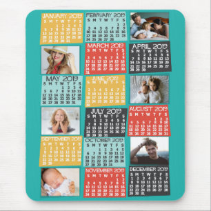 Kalender för 2019 (se beskrivning för ny version) musmatta
