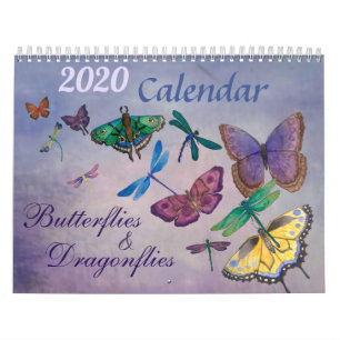 Kalender för 2020 fjärilar & slända
