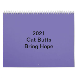Kalender för 2021 med kattknapp