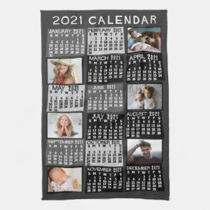 Kalender för 2021 (se beskrivning för ny version) kökshandduk