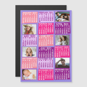 Kalender för 2021 (se beskrivning för ny version) magnetisk inbjudningskort