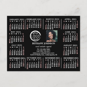 Kalender för 2021 (se beskrivning för ny version) vykort