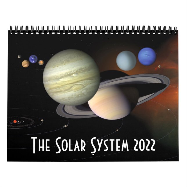 Kalender för 2022 för Solar System Space Astronomy (Omslag)