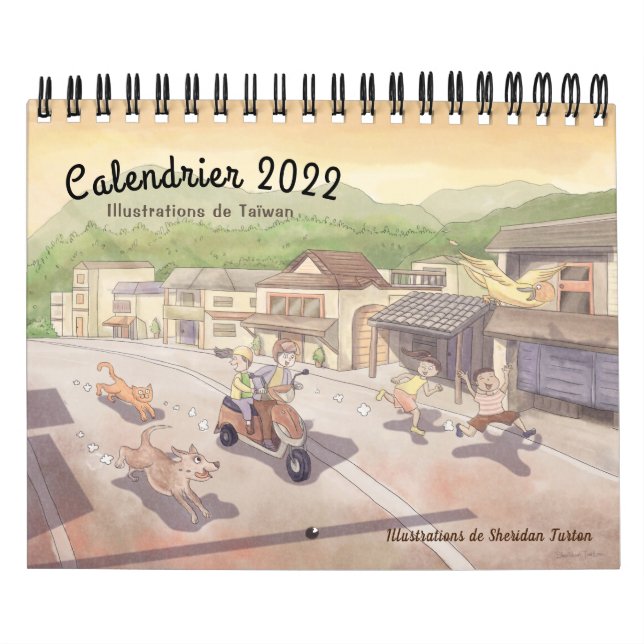Kalender för 2022 Taïwan (Français) (Omslag)