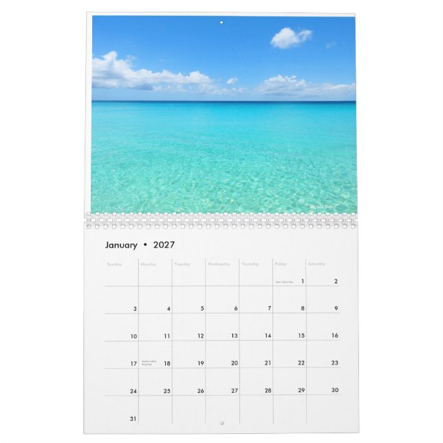 Kalender för 2023 Anguilla Beacher (Jan 2027)