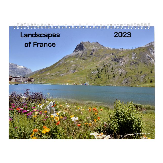 Kalender för 2023 - landskap i Frankrike (Omslag)