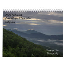 Kalender för 2024 Blue Ridge Mountains