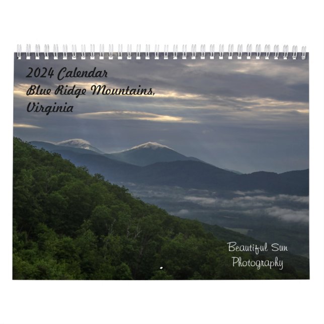 Kalender för 2024 Blue Ridge Mountains (Omslag)