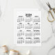 Kalender för 2024 i Fullt-årsvyn - grundläggande m Program (Front/Back In Situ)