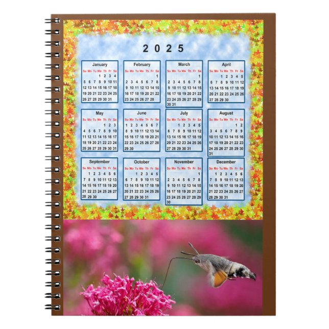 Kalender för 2025 anteckningsbok (Framsidan)