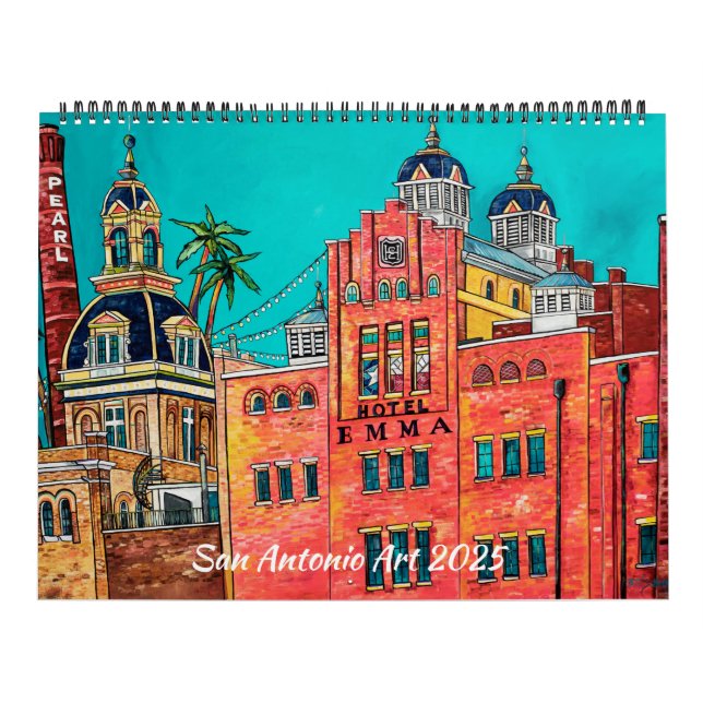 Kalender för 2025 i San Antonio Artist-serien (Omslag)