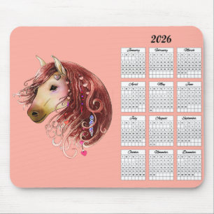 Kalender för 2026 för indiskt Kärlek Musmatta