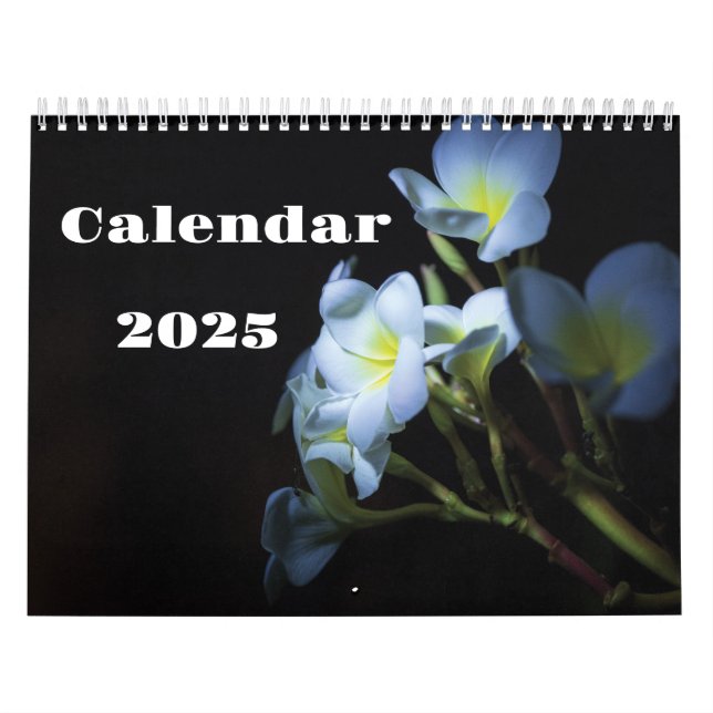 Kalender för 202y vita blommor (Omslag)