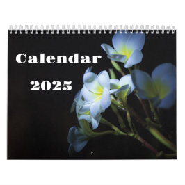 Kalender för 202y vita blommor