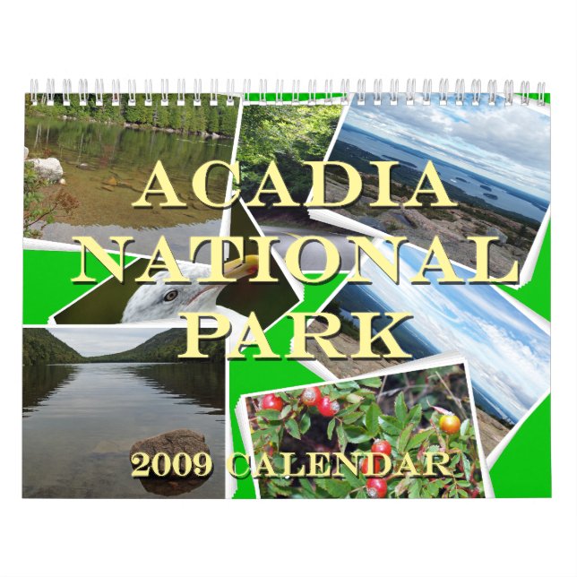 Kalender för Acadianationalpark 2009 (Omslag)