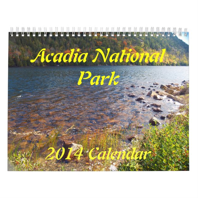 Kalender för Acadianationalpark 2014 (Omslag)