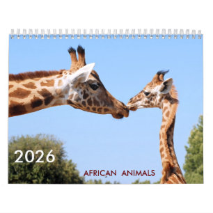 Kalender för afrikanska djur