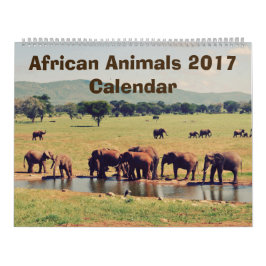 Kalender för afrikanska djur