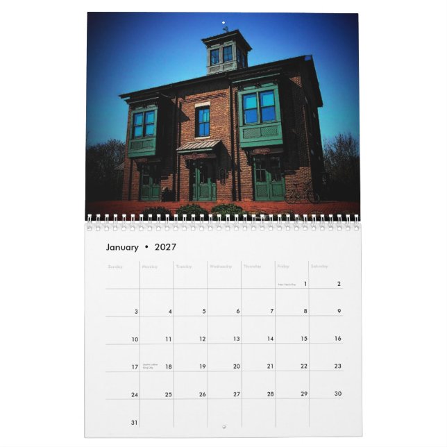 Kalender för amerikanarkitektur 2010 (Jan 2027)