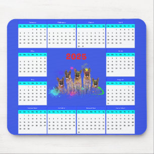 Kalender för anpassade Cute Labrador Puppies Musmatta
