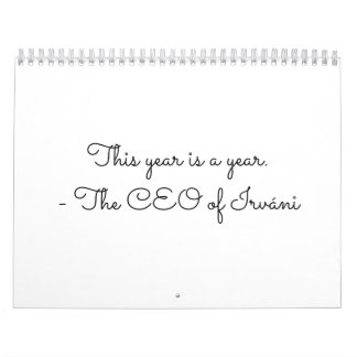 Kalender för året.