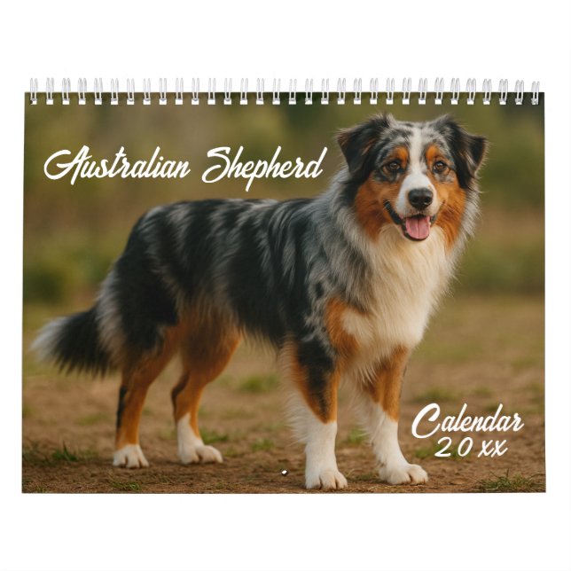 Kalender för australian shepherd 2026 (Omslag)